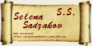 Selena Sadžakov vizit kartica
